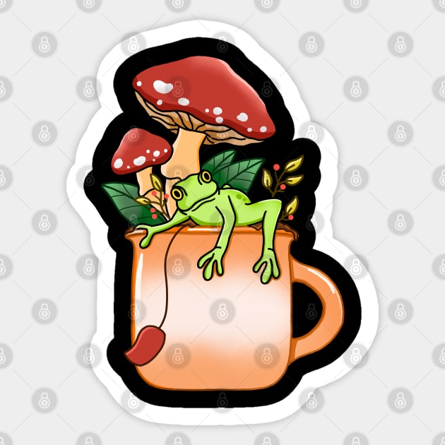 Tea Cup Life Sticker by Kimprut